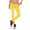 Damen Sport Leggings Baumwolle Stretch Slim Fit Made in EU Gelb 3XL/46
