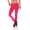 Damen Sport Leggings Baumwolle Stretch Slim Fit Made in EU Pink 2XL/44