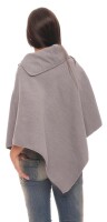 Knitted poncho cape size. 36 38 M in 6 colors S3 Grau S/M/L