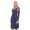 Damen Kleid A-Linie überlappender V-Ausschnitt ;