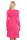 Damen Kleid A-Linie überlappender V-Ausschnitt ; Pink L/XL 40/42
