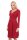 Damen Kleid A-Linie überlappender V-Ausschnitt ; Bordo M/L 38/40
