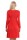 Damen Kleid A-Linie überlappender V-Ausschnitt ; Rot M/L 38/40