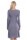 Damen Kleid A-Linie überlappender V-Ausschnitt ; Grau 2XL/3XL 44/46