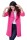 Damen Strickjacke Sweats Poncho Umhang Cardigan Jacke; Pink/S/M/L