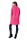 Damen Strickjacke Sweats Poncho Umhang Cardigan Jacke; Pink/S/M/L