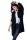 Damen Strickjacke Sweats Poncho Umhang Cardigan Jacke; Schwarz/S/M/L