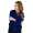 Damen Blazer Strickjacke Jacke; Dunkelblau/XS/S 34/38