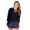 Damen Blazer Strickjacke Jacke; Schwarz/M/L 38/40