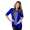 Damen Blazer Strickjacke Jacke; Blau/S/M 36/38