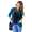 Damen Blazer Strickjacke Jacke; Dunkelgrün/S/M 36/38