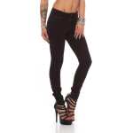 Damen Jeggings Hüfthose  Dunkelbraun XL/42