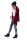 Damen Strick-Jacke Umhang Cardigan Asymmetrisch;