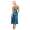 Damen langes Negligé Nachtwäsche Nachtkleid Dessous Satin; S M L XL 2XL