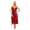 Damen langes Negligé Nachtwäsche Nachtkleid Dessous Satin; S M L XL 2XL
