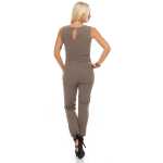 Damen Jumpsuits Overall mit Taschen Kette;