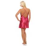 Damen kurzes Negligé Nachtwäsche Nachtkleid Dessous Satin;