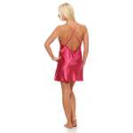 Damen kurzes Negligé Nachtwäsche Nachtkleid Dessous Satin;
