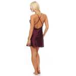 Damen kurzes Negligé Nachtwäsche Nachtkleid Dessous Satin;