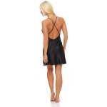 Damen kurzes Negligé Nachtwäsche Nachtkleid Dessous Satin;