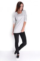 Damen Pullover langarm Bluse mit Schriftzug,