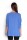 Damen Pullover langarm Bluse mit Schriftzug, Blau/S/M