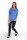 Damen Pullover langarm Bluse mit Schriftzug, Blau/S/M