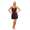 Damen kurzes Satin Negligé Nachtkleid Reizwäsche mit Spitze; S M L XL 2XL