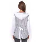 Cardigan Sweater Jacke mit Kapuze 2 Farbig;