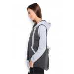 Cardigan Sweater Jacke mit Kapuze 2 Farbig;