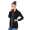 Damen Schalkragen-Pullover Pulli, S/M ;Grau-Meliert