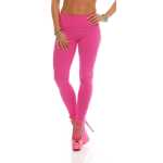 Damen Leggings Hoher Bund verschiedene Farben Baumwolle;...