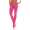 Damen Leggings Hoher Bund verschiedene Farben Baumwolle; Rosa 3XL/46