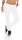 Jogging Hose Sport Hose mit Taschen BW; Weiß L/40