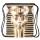 Turnbeutel Swag Jutebeutel Gym Bag Backbag Beutel mit verschiedenen Motiven Pharao gold
