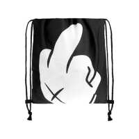 Turnbeutel Swag Jutebeutel Gym Bag Backbag Beutel mit verschiedenen Motiven Mittelfinger