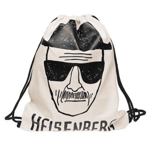 Turnbeutel Swag Jutebeutel Gym Bag Backbag Beutel mit verschiedenen Motiven Heisenberg weiß