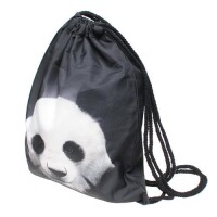 Turnbeutel Swag Jutebeutel Gym Bag Backbag Beutel mit verschiedenen Motiven Panda