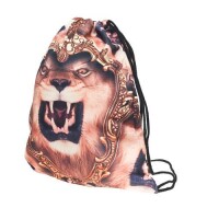Turnbeutel Swag Jutebeutel Gym Bag Backbag Beutel mit verschiedenen Motiven Löwe