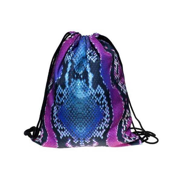 Turnbeutel Swag Jutebeutel Gym Bag Backbag Beutel mit verschiedenen Motiven Schlangenmuster