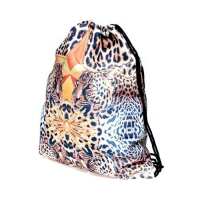 Turnbeutel Swag Jutebeutel Gym Bag Backbag Beutel mit verschiedenen Motiven Leoparden