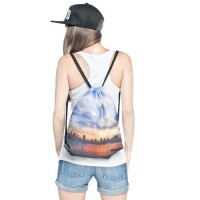 Turnbeutel Swag Jutebeutel Gym Bag Backbag Beutel mit verschiedenen Motiven Skyline