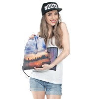 Turnbeutel Swag Jutebeutel Gym Bag Backbag Beutel mit verschiedenen Motiven Skyline