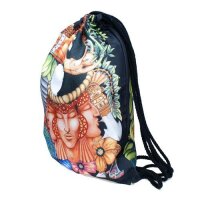 Turnbeutel Swag Jutebeutel Gym Bag Backbag Beutel mit verschiedenen Motiven Papagei