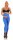 Umstandsleggings Leggings mit Taschen Baumwolle; Blau 4XL/48