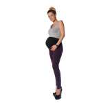 Umstandsleggings Leggings mit Taschen Baumwolle; Pflaume...