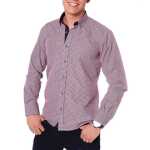Herren Hemd  Langarm Slim Fit Bügelleicht;