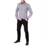 Herren Hemd  Langarm Slim Fit Bügelleicht;
