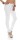 Damen Jeggings Hüfthose  Weiß L/40