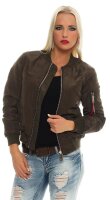 Damen Bomberjacke Pilotenjacke  – Leichte...